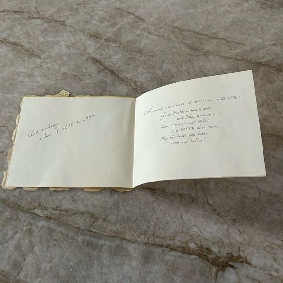 3 Vintage Cat & Pansy Greeting Cards - Picture 6 of 6